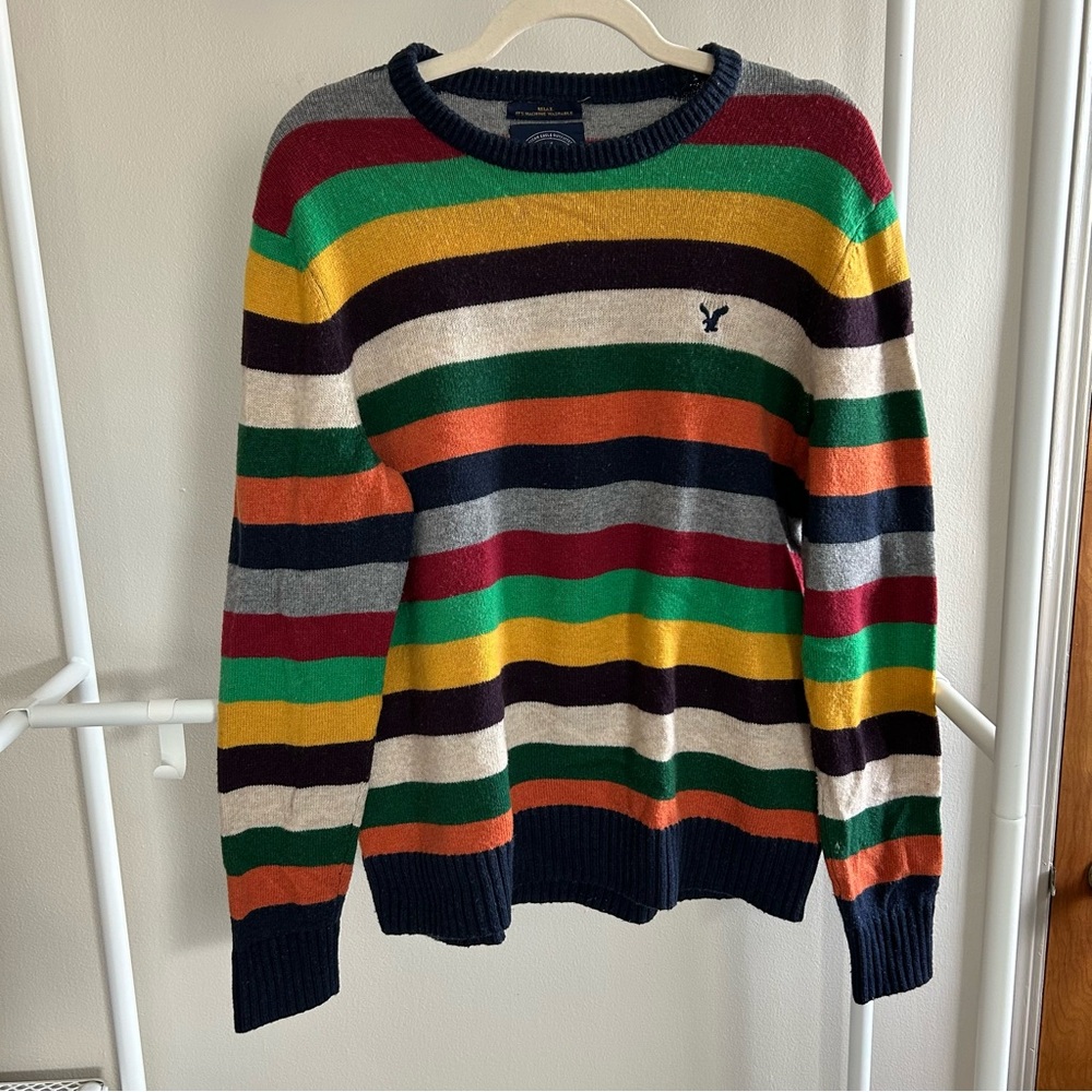 American Eagle Outfitters athletic fit striped sweated